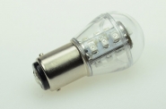 BA15D LED-Miniglobe 25 Lm. 12V AC/DC Gelb 0,7W Signallampe DC-kompatibel 