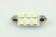 S8x42 LED-Soffitte 110 Lm. 12V AC/DC kaltweiss 1W dimmbar DC-kompatibel 