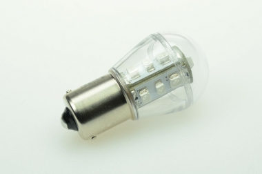 BA15S LED-Miniglobe 18 Lm. 12V AC/DC Blau 0,9W Signallampe DC-kompatibel 