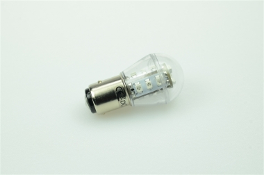 BAY15D LED-Miniglobe 51 Lm. 12V AC/DC Grün 0,9W dimmbar DC-kompatibel 