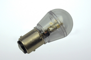 BAY15D LED-Miniglobe 60 Lm. 12V AC/DC warmweiss 0,7W dimmbar DC-kompatibel 