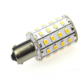 BA15S LED-Bajonettsockellampe 550 Lm. 10-30V DC warmweiss 4,8W DC-kompatibel 