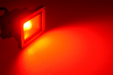 LED-Flutlichtstrahler 230V AC rot 12W 