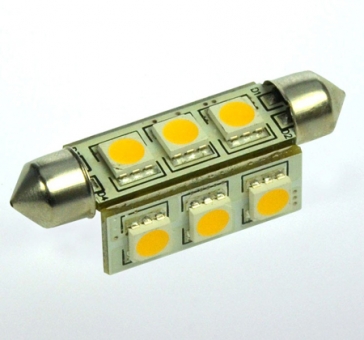 S8x42 LED-Soffitte 145 Lm. 12V AC/DC warmweiss 2W dimmbar DC-kompatibel 