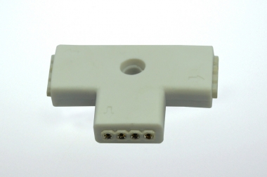 Eckverbinder, 90°, 4 polig, weißes PCB 
