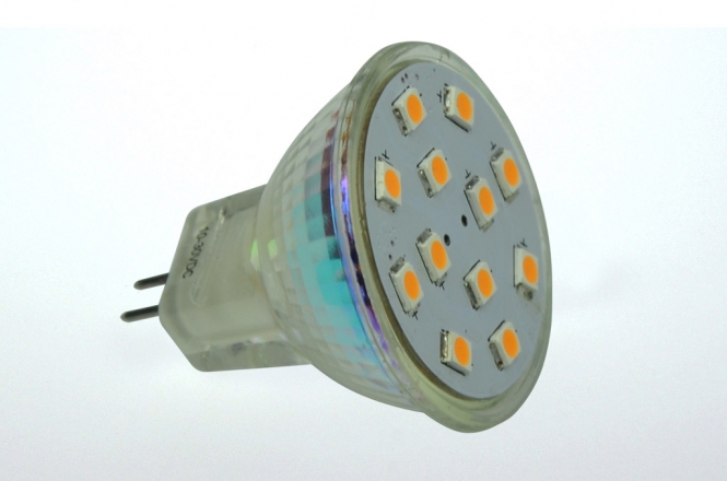 GU4 LED-Spot MR11 190 Lm. 12V AC/DC warmweiss 2W CRI>90 DC-kompatibel 