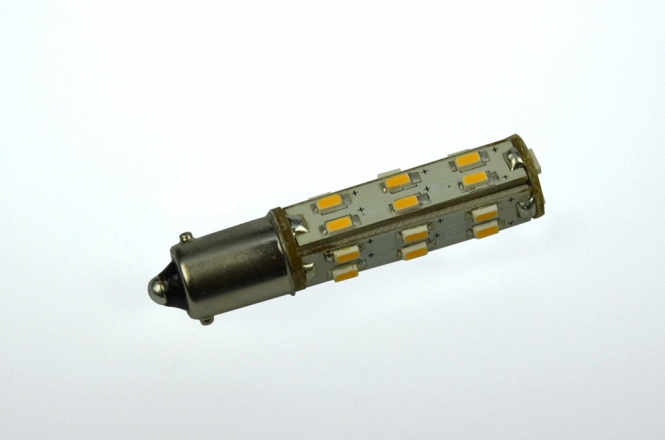 BA9s LED-Bajonettsockellampe 146 Lm. 12V AC/DC warmweiss 1,3W dimmbar DC-kompatibel 