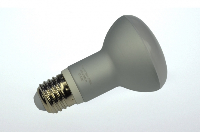 E27 LED-Reflektorlampe 600 Lm. 230V AC/DC neutralweiss 7W DC-kompatibel 