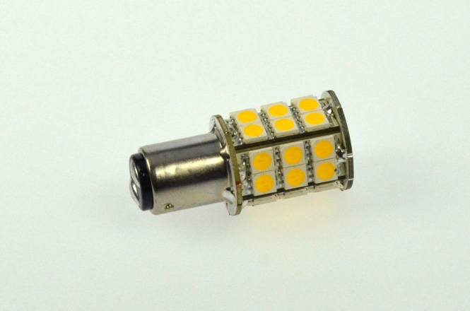 BAY15D LED-Bajonettsockellampe 300 Lm. 12V AC/DC warmweiss 3,2W dimmbar DC-kompatibel 