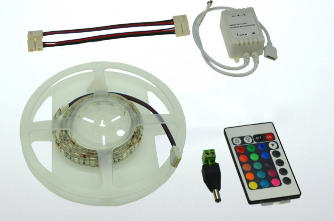 LED-Lichtband 290 Lumen 12V DC RGB 14,4W dimmbar DC-kompatibel 