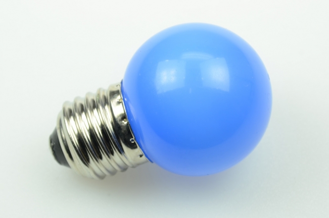 E27 LED-Globe LB45 15 Lm. 230V AC blau 1W 