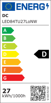 E27 LED-Tubular 3645 Lm. 230V AC neutralweiss 27 W IP64, 4KV 