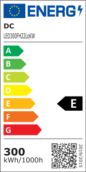 LED-Flutlichtstrahler 33000 Lumen 230V AC/DC kaltweiss 300W DC-kompatibel 